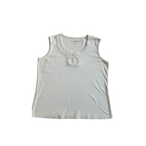 Allison Daley White Tank Top P/M
